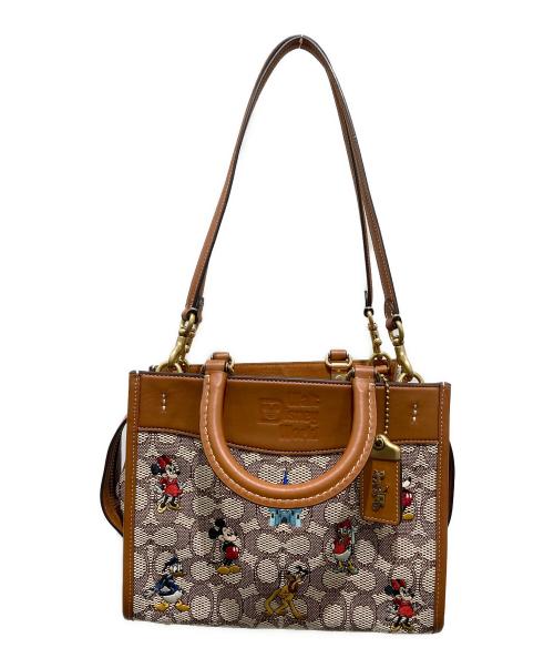 COACH（コーチ）COACH (コーチ) DISNEY (ディズニー) 2WAYショルダーバッグ ブラウンの古着・服飾アイテム