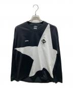 F.C.R.B.エフシーレアルブリストル）の古着「BIG STAR TRAINING L/S TOP」｜ブラック