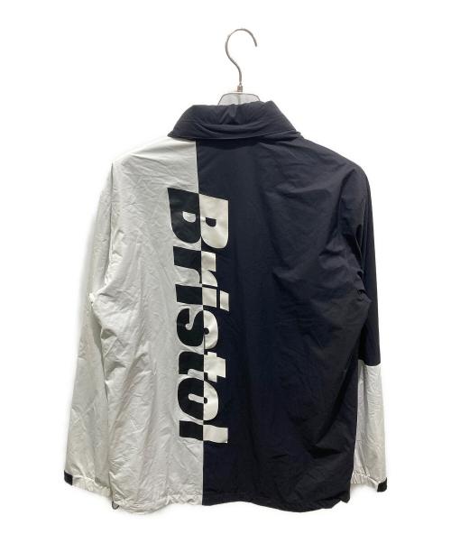 F.C.R.B.（エフシーレアルブリストル）F.C.R.B. (エフシーレアルブリストル) WARM UP JACKET ブラック×ホワイト サイズ:XLの古着・服飾アイテム
