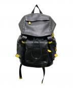 COACHコーチ）の古着「パーフォレイテッド　PERFORATED BACKPACK」｜ブラック