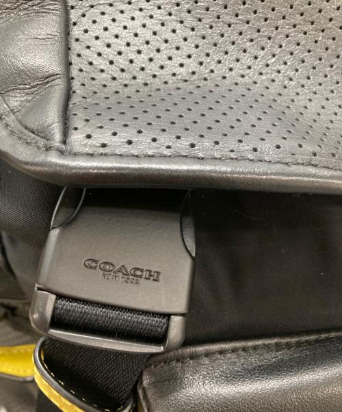 COACH（コーチ）COACH (コーチ) パーフォレイテッド　PERFORATED BACKPACK ブラックの古着・服飾アイテム