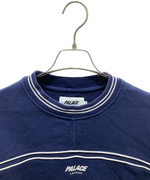 PALACE（パレス）PALACE (パレス) MICHEL DOUBLEE CREW ネイビー サイズ:Mの古着・服飾アイテム
