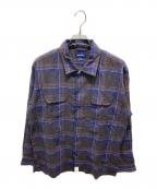 DESCENDANTディセンダント）の古着「MILPITAS CHECK LS SHIRT」｜ネイビー