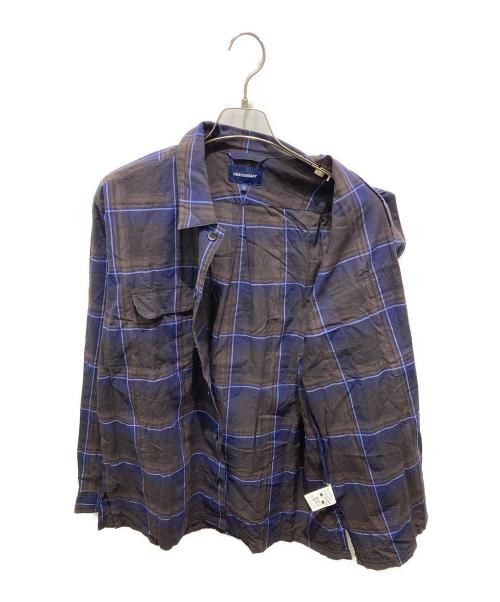 DESCENDANT（ディセンダント）DESCENDANT (ディセンダント) MILPITAS CHECK LS SHIRT ネイビー サイズ:3の古着・服飾アイテム