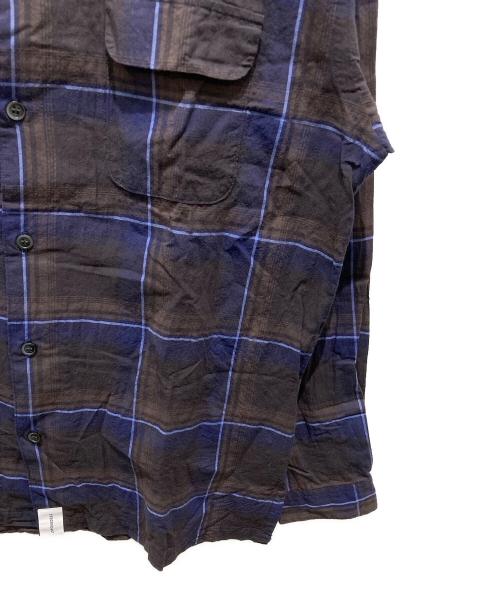 DESCENDANT（ディセンダント）DESCENDANT (ディセンダント) MILPITAS CHECK LS SHIRT ネイビー サイズ:3の古着・服飾アイテム