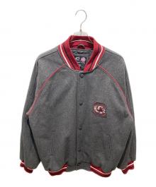 Real Sports Fashion×G-Ⅲ SPORTS（レアルスポーツファッション×ジースリースポーツ）の古着「ワッペンスタジャン」｜グレー