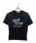 maison kitsune（メゾンキツネ）の古着「パレロワイヤル ロゴTシャツ」｜ブラック