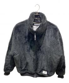 NEIGHBORHOOD（ネイバーフッド）の古着「FUR LOGO JACKET　ファーロゴジャケット」｜ブラック