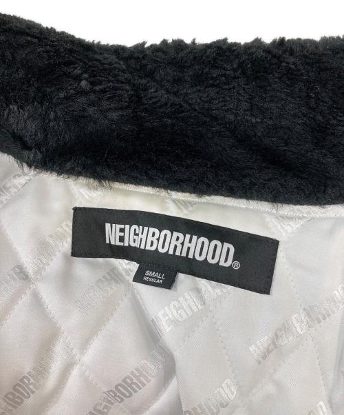 NEIGHBORHOOD（ネイバーフッド）NEIGHBORHOOD (ネイバーフッド) FUR LOGO JACKET　ファーロゴジャケット ブラック サイズ:Sの古着・服飾アイテム