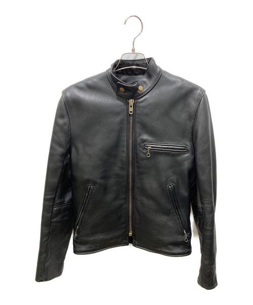 VANSON（バンソン）VANSON (バンソン) ライナー付シングルライダースジャケット ブラック サイズ:34の古着・服飾アイテム