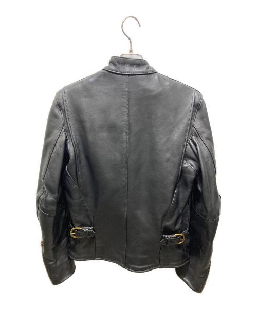 VANSON（バンソン）VANSON (バンソン) ライナー付シングルライダースジャケット ブラック サイズ:34の古着・服飾アイテム