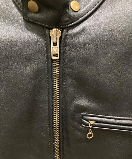 VANSON（バンソン）VANSON (バンソン) ライナー付シングルライダースジャケット ブラック サイズ:34の古着・服飾アイテム