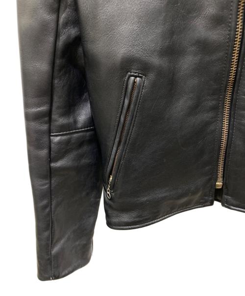 VANSON（バンソン）VANSON (バンソン) ライナー付シングルライダースジャケット ブラック サイズ:34の古着・服飾アイテム