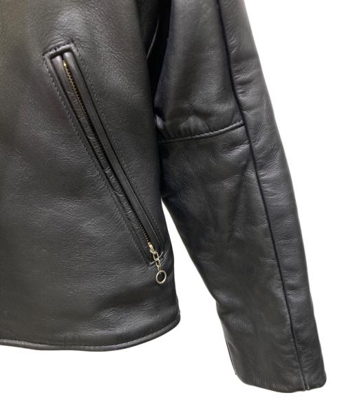 VANSON（バンソン）VANSON (バンソン) ライナー付シングルライダースジャケット ブラック サイズ:34の古着・服飾アイテム