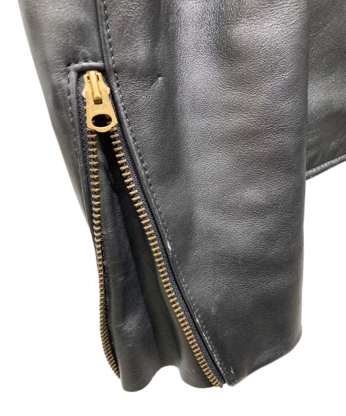 VANSON（バンソン）VANSON (バンソン) ライナー付シングルライダースジャケット ブラック サイズ:34の古着・服飾アイテム