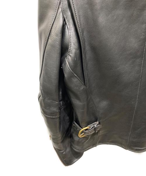 VANSON（バンソン）VANSON (バンソン) ライナー付シングルライダースジャケット ブラック サイズ:34の古着・服飾アイテム
