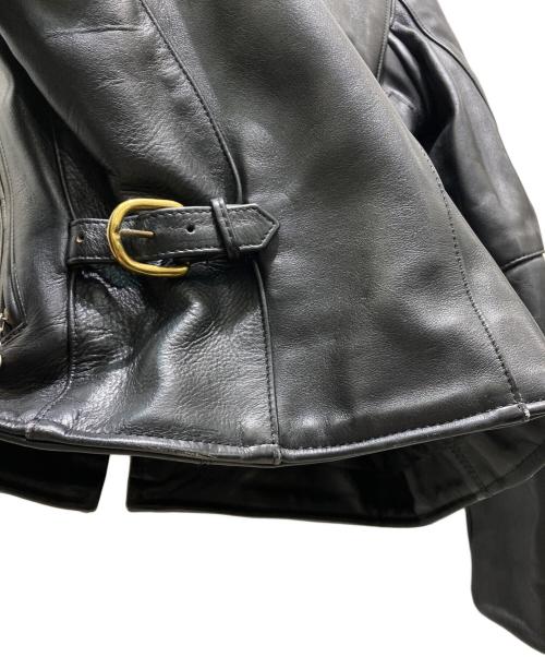 VANSON（バンソン）VANSON (バンソン) ライナー付シングルライダースジャケット ブラック サイズ:34の古着・服飾アイテム