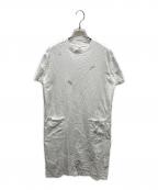 mina perhonenミナ ペルホネン）の古着「蝶々刺繍カットソーワンピース」｜ホワイト