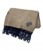 KLIPPANクリッパン）の古着「蝶々メリノウールマフラー」｜ベージュ