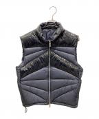 ARMANI EXCHANGEアルマーニ エクスチェンジ）の古着「切替ダックダウンベスト」｜ブラック