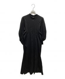 Mame Kurogouchi（マメクロゴウチ）の古着「Cotton Jersey Flared Dress」｜ブラック