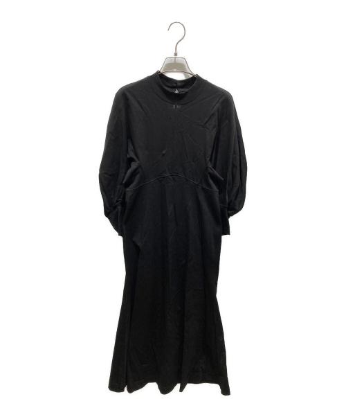 Mame Kurogouchi（マメクロゴウチ）Mame Kurogouchi (マメクロゴウチ) Cotton Jersey Flared Dress ブラック サイズ:1の古着・服飾アイテム