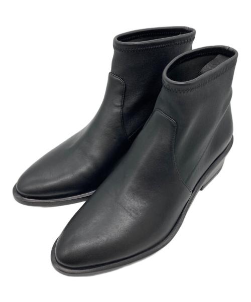 ALEXANDER WANG（アレキサンダー・ワン）ALEXANDER WANG (アレキサンダー・ワン) Kori Stretch ショートブーツ ブラック サイズ:36の古着・服飾アイテム