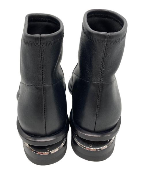 ALEXANDER WANG（アレキサンダー・ワン）ALEXANDER WANG (アレキサンダー・ワン) Kori Stretch ショートブーツ ブラック サイズ:36の古着・服飾アイテム