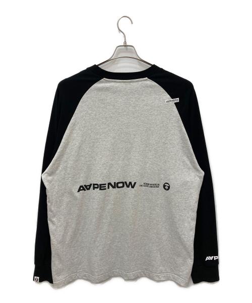 Aape BY A BATHING APE（エーエイプ バイ アベイシングエイプ）AAPE BY A BATHING APE (エーエイプ バイ アベイシングエイプ) ロングスリーブカットソー グレー サイズ:XXLの古着・服飾アイテム