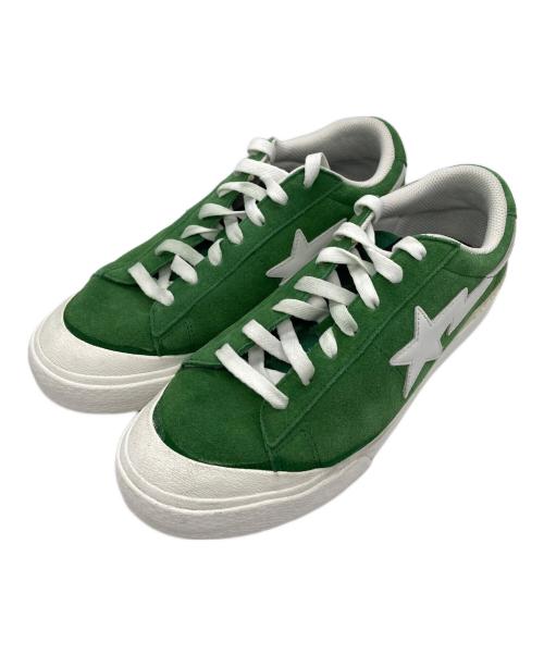 BAPE BY A BATHING APE（ベイプバイアベイシングエイプ）BAPE BY A BATHING APE (ベイプバイアベイシングエイプ) MAD STAローカットスニーカー グリーン サイズ:27.5の古着・服飾アイテム