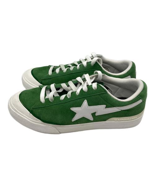 BAPE BY A BATHING APE（ベイプバイアベイシングエイプ）BAPE BY A BATHING APE (ベイプバイアベイシングエイプ) MAD STAローカットスニーカー グリーン サイズ:27.5の古着・服飾アイテム