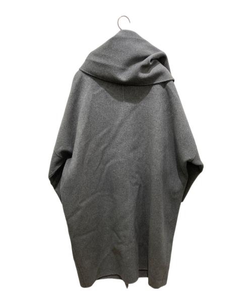 LE CIEL BLEU（ルシェルブルー）LE CIEL BLEU (ルシェルブルー) ダブルフェイスケープコート グレー サイズ:36の古着・服飾アイテム