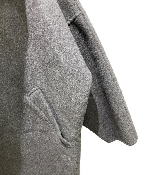 LE CIEL BLEU（ルシェルブルー）LE CIEL BLEU (ルシェルブルー) ダブルフェイスケープコート グレー サイズ:36の古着・服飾アイテム