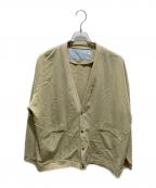 Dulcamaraドゥルカマラ）の古着「ライトシャツカーディガン」｜カーキ