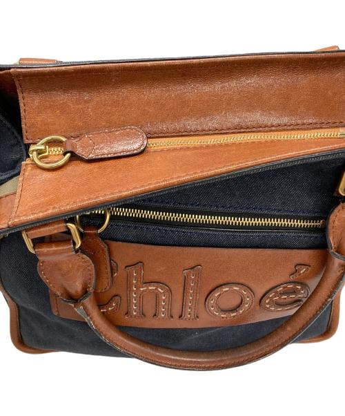 Chloe（クロエ）Chloe (クロエ) ハーレーデニムトートバック ネイビーの古着・服飾アイテム