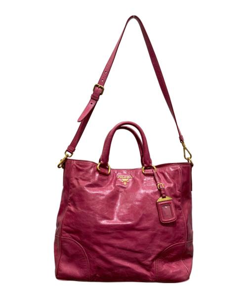 PRADA（プラダ）PRADA (プラダ) 2WAYショルダーバッグ ピンクの古着・服飾アイテム