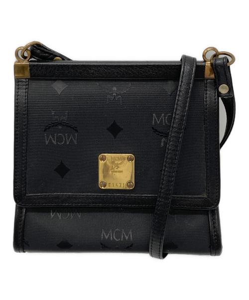MCM（エムシーエム）MCM (エムシーエム) ミニショルダーバッグ ブラックの古着・服飾アイテム