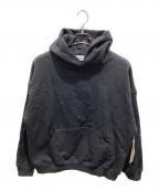 FOG ESSENTIALSフィアオブゴッド エッセンシャル）の古着「裏起毛ロゴプリントプルオーバーパーカー」｜ブラック