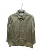REPLAYリプレイ）の古着「COTTON SILK SHIRT JACKET」｜グリーン