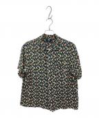 stussyステューシー）の古着「Paisley Tears shirt(ペイズリー　ティアーズ　Tシャツ)」｜ネイビー