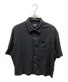 stussy（ステューシー）の古着「Flat Bottom Crinkled shirt」｜ブラック