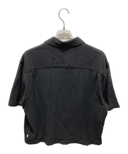 stussy（ステューシー）stussy (ステューシー) Flat Bottom Crinkled shirt ブラック サイズ:Ｍの古着・服飾アイテム