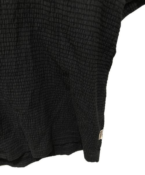 stussy（ステューシー）stussy (ステューシー) Flat Bottom Crinkled shirt ブラック サイズ:Ｍの古着・服飾アイテム