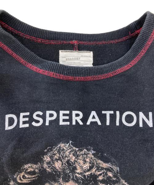 SHAREEF（シャリーフ）SHAREEF (シャリーフ) FACE BIG SWEAT ブラック サイズ:2の古着・服飾アイテム