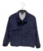 Noahノア）の古着「ジップアップコーデュロワークイジャケット」｜ネイビー