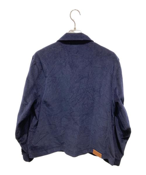 Noah（ノア）Noah (ノア) ジップアップコーデュロワークイジャケット ネイビー サイズ:XLの古着・服飾アイテム