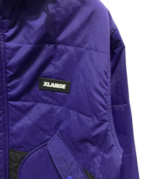 X-LARGE（エクストララージ）X-LARGE (エクストララージ) PANELED NYLON HOODED JACKET パープル サイズ:Ｍの古着・服飾アイテム