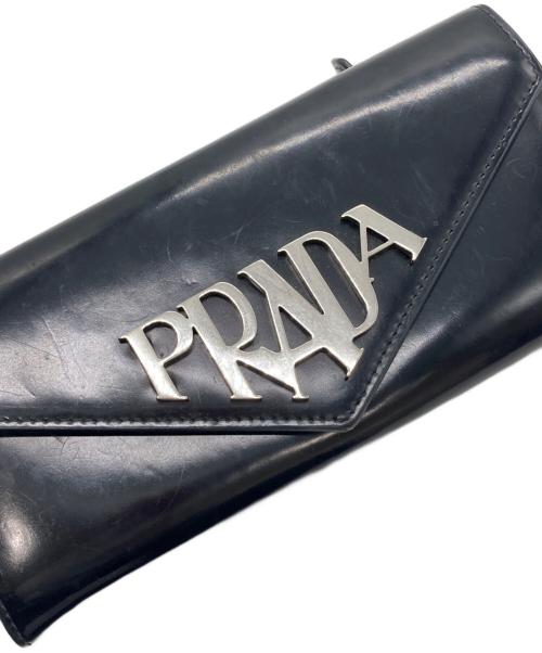 PRADA（プラダ）PRADA (プラダ) 長財布 ブラックの古着・服飾アイテム