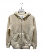SIDE SLOPEサイドスロープ）の古着「カシミヤジップパーカー」｜アイボリー