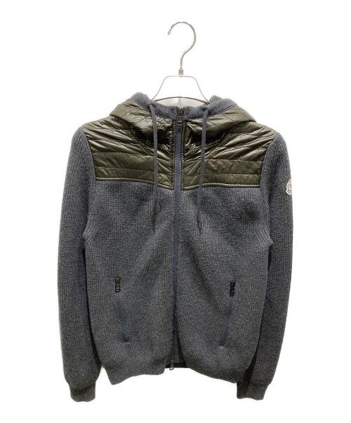 MONCLER（モンクレール）MONCLER (モンクレール) MAGLIONE TRICOT CARDIGAN　マリオーネ トリコ カーディガン グレー サイズ:Ｍの古着・服飾アイテム